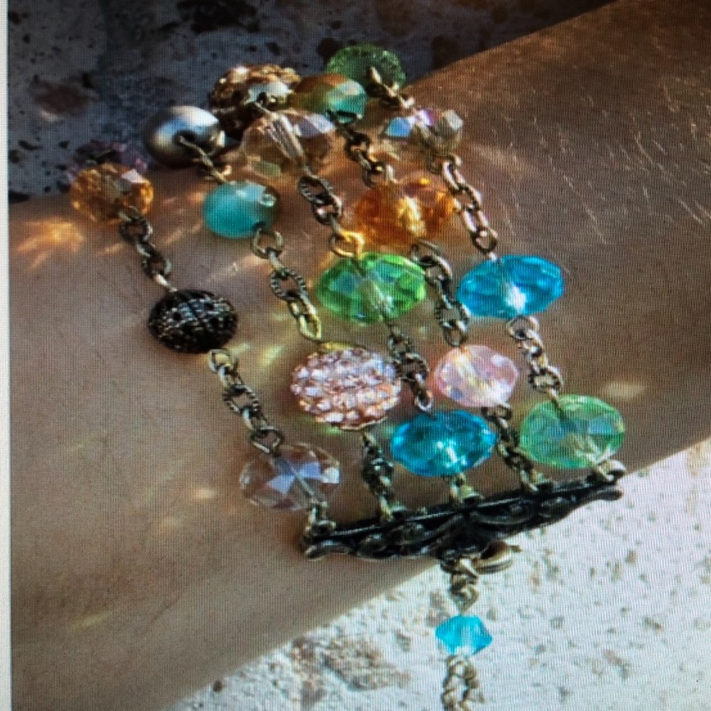 Gemstone Multi Strand Bracelet